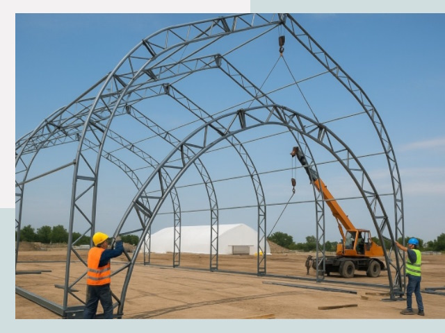 Монтаж ангаров в Батайске от 607 руб. - Надежно и быстро